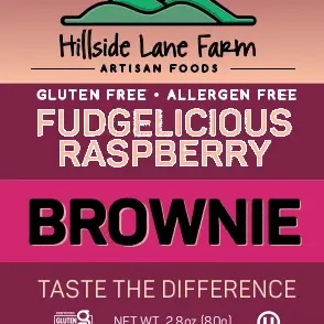 Gluten Free Fudge Brownie - Raspberry